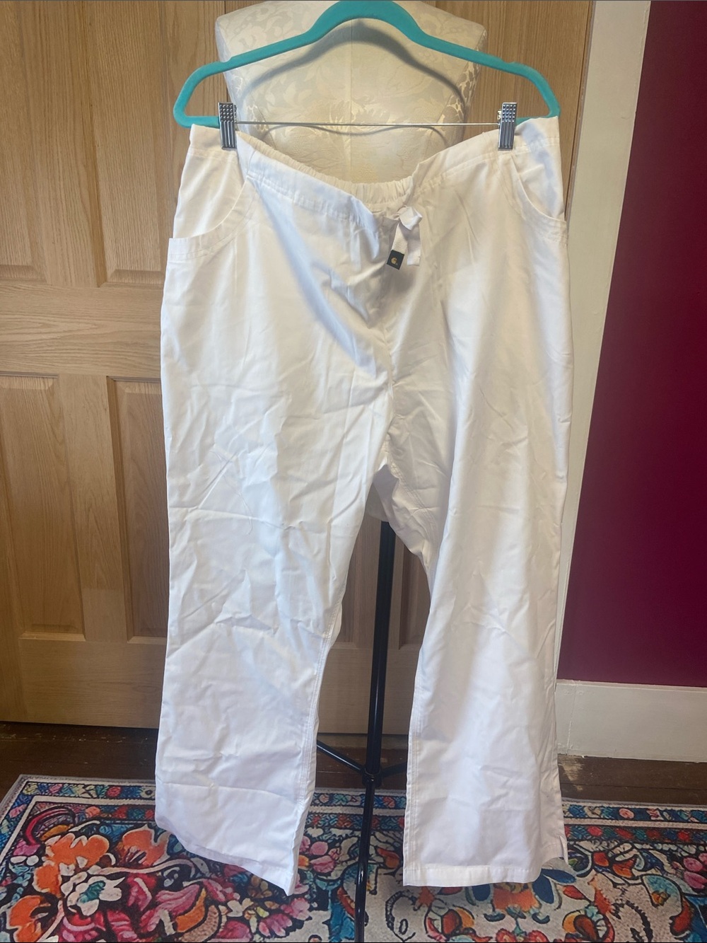 Carhartt Woman’s White Drawstring Scrub/ Restaurant Pants